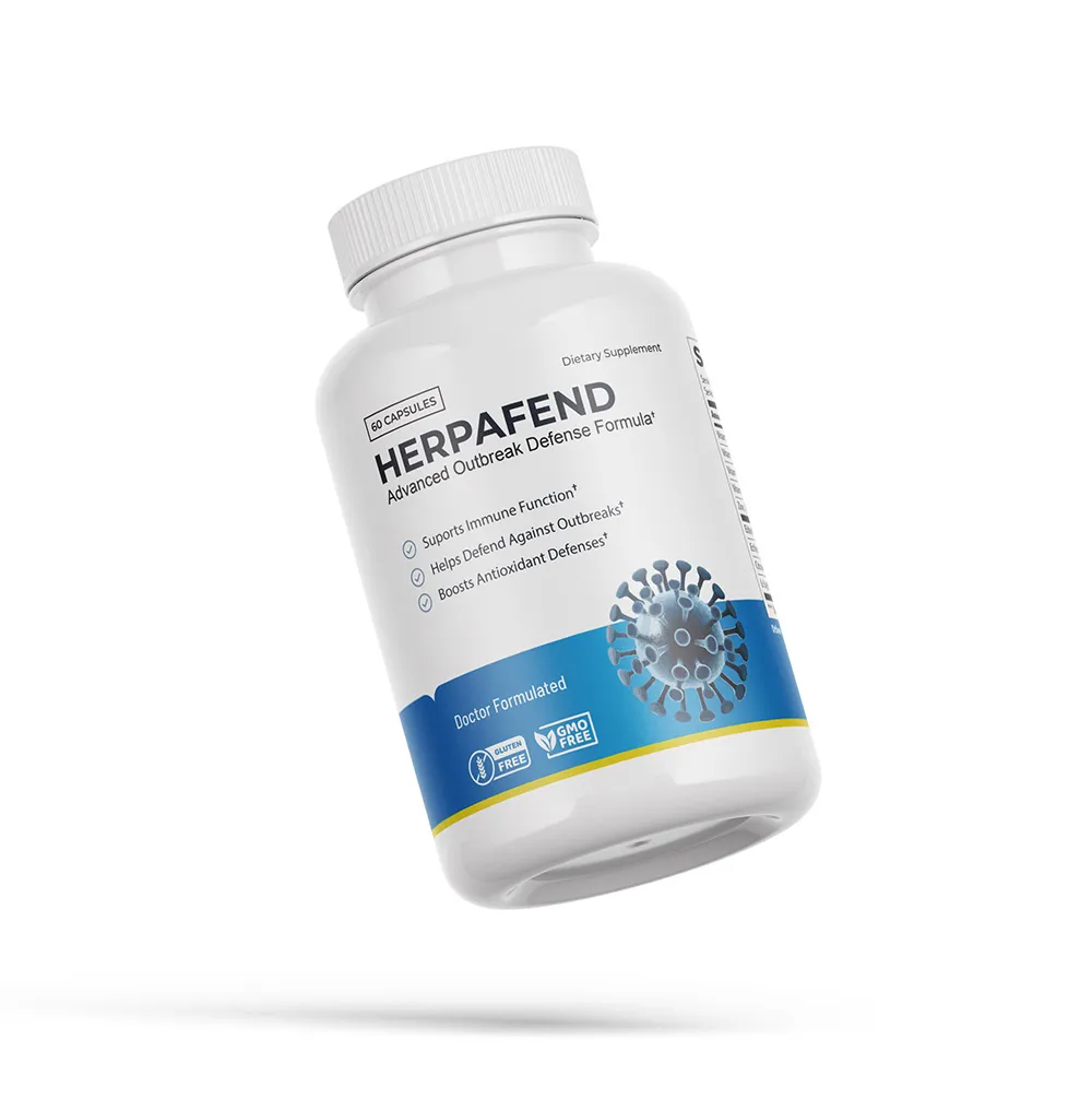 Herpafend capsule supplement bottle supplied for this guide